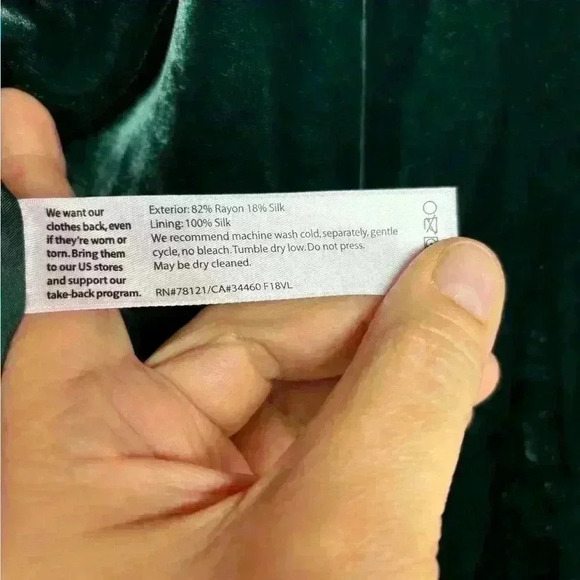 Eileen Fisher angled front long sleeve open front rayon silk blend velvet jacket - Picture 9 of 10